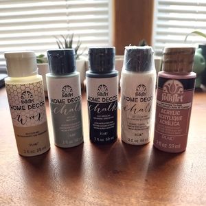 Folkart paint set of 5 two ounce bottles